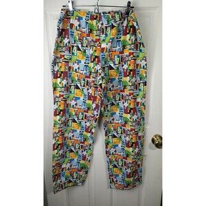 Disney Parks Pajama Pants Men's XL All over print 2014 Disneyland Mickey Castle